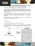 Actividad 1 Evidencia Cuadro Comparativo Identificar Los Elementos Aplicables A Un Proceso de Automatizacion