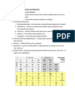 Phonetics & Phonology 