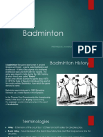 Badminton: Prepared By: Jan Michael Marquez