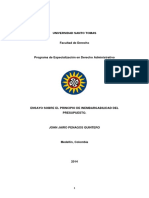 Ensayo Sobre El Principio de Inembargabilidad Del Presupuesto