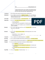 Python Coding Standard