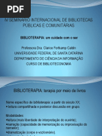 11h Clarice Caldin - Biblioterapia PDF