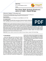 Seismic Analysis (Non-Linear Static Analysis (Pushover) and Nonlinear Dynamic) On Cable - Stayed Bridge