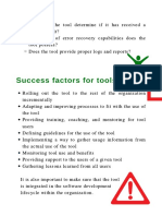 Test Tool Success Factors