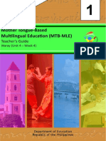 Mother Tongue-Based Multilingual Education (MTB-MLE) : Teacher's Guide