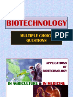 Biotechnology: Multiple Choice Questions