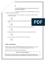 Unit 1 - Reading