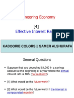 Engineering Economy: Effective Interest Rates