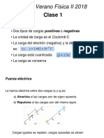 Curso Verano Física II 2018: Clase 1