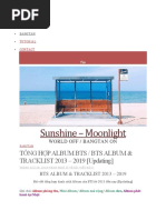 Sunshine - Moonlight: T NG H P Album Bts / Bts Album & TRACKLIST 2013 - 2019 (Updating)