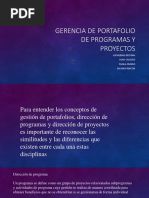 Gerencia de Portafolio de Programas y Proyectos