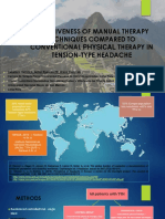 Effectiveness of Manual Therapy Techniques Compared To Conventional Physical Therapy in Tension-Type Headache