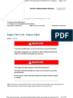 Engine Valve Lash - Inspect - Adjust