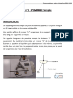 TP Pendule Simple