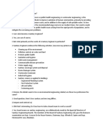 Sanitary Engg Outline For Video