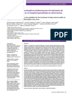 Guía de Práctica Clínica Basada en Evidencias para El Tratamiento de Depresión en Adultos en Un Hospital Especializado en Salud Mental. Lima, Perú