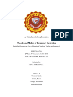 Theories and Models of Technology Integration: Group 4