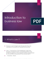 Introduction To Business Law: Unit 1