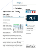 Surge Arrestor Testing