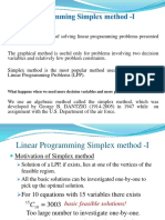 Simplex Method Is The Most Popular Method Used For The Solution of Linear Programming Problems (LPP)