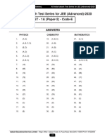 Solutions AIATS JEE (Adv) 2020 Test-1A (Paper-2) (Code-E & F) 13-10-2019