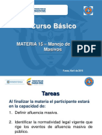 Materia 15 Av - Manejo de Afluencia Masiva