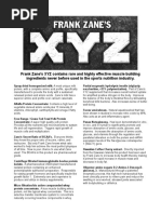 Frank Zane's XYZ