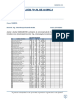 Examen Final de Sismica