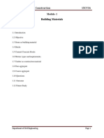 Building Materials: Building Material & Construction 15CV36