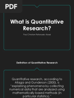 Chapter 1 What Is Quantitative Research