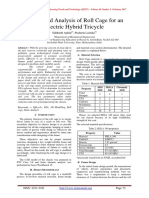 Design and Analysis of Roll Cage For An Electric Hybrid Tricycle