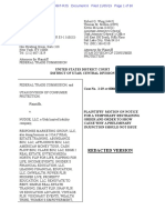 2019 11 05 - Motion For Restraining Order and Injunction To Freeze Assets (FTC V Nudge, Ryan Poelman, Brandon Lewis, Phillip W. Smith, Shawn L. Finnegan, and Clint R. Sanderson