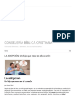 Consejería Bíblica Cristiana - La Adopción - Un Hijo Que Nace en El Corazón