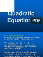 Quadratic Equation