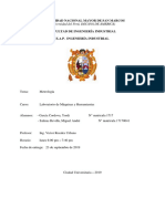 Informe de Metrologia Manufactura Unmsm