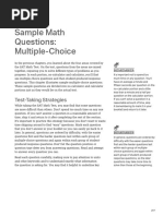 PDF Official Sat Study Guide Sample Math Questions Multiple Choice