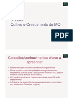 Microbiologia 3 Aula - Cultivo e Crescimento de Microrganismos