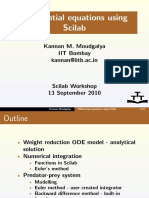 Differential Equations Using Scilab: Kannan M. Moudgalya IIT Bombay Kannan@iitb - Ac.in