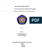English Assignment Unit 3 Advantages and Disadvantages: Uses of Additives: Preservatives, Food Enhancers