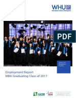 Employment Report of WHU MBA 2018 Class