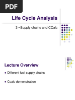 Life Cycle Analysis: 3 - Supply Chains and Ccalc