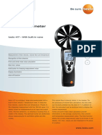 Vane Anemometer: Testo 417 - With Built-In Vane