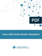 Cisco 1921 Series Router Datasheet