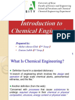 Introduction To Chemical Engineering