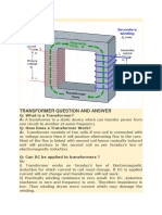 Transformer Question and Answer