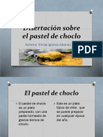 Disertación Sobre El Pastel de Choclo