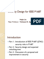 Security Design For IEEE P1687: Major Professor: Vishwani D. Agrawal