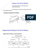 Regenerative Braking of DC Shunt Motors