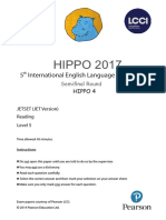 HIPPO 2017: 5 International English Language Competition