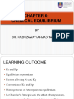 Chapter 6 Chemical Equilibrium